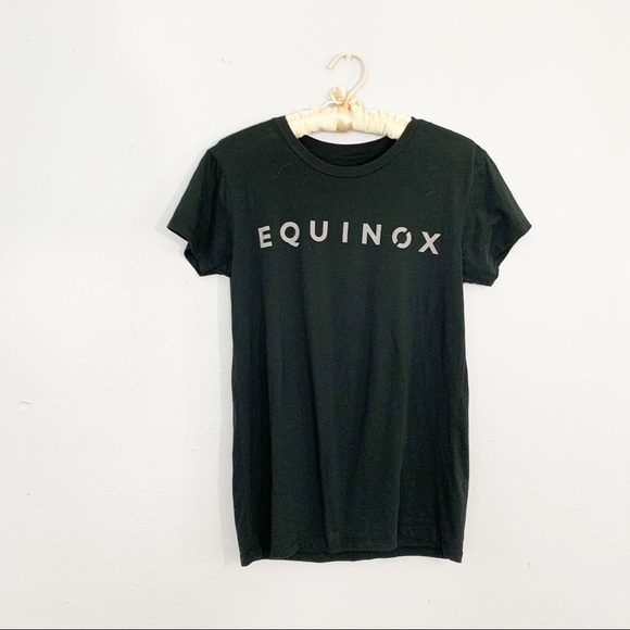 EQUINOX Black Tee IT’S NOT FITNESS IT’S LIFE - Picture 1 of 6